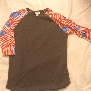 Kids LuLaRoe flag shirt